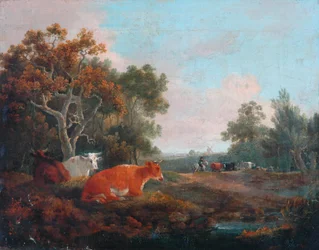 Paisaje con ganado